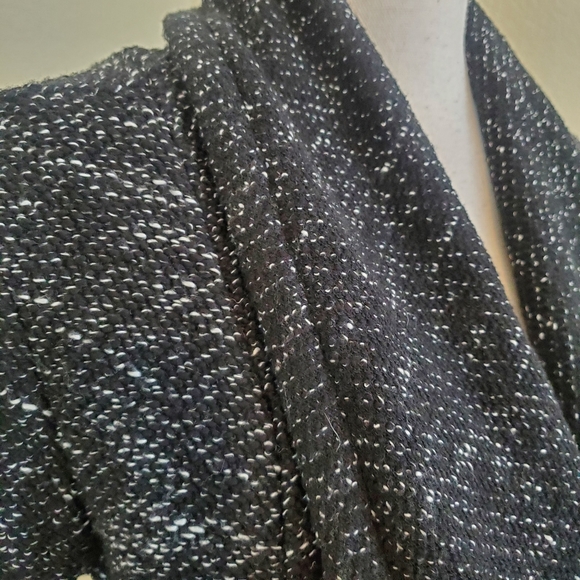 BNCI by Blanc Noir Women's Tweed Drape Front Shawl Collar Cardigan! Size… - Picture 5 of 9